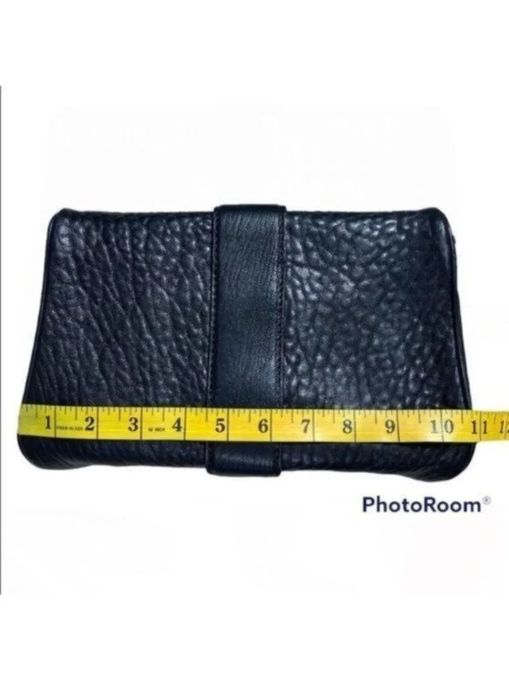 Michael Kors Leather Clutch | Black & Silver | With Dust Bag